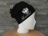 Beanie Hoamat schwarz/weiss