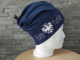 Echter Tiroler Beanie nachtblau/weiss