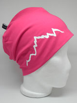 Beanie Berg pink/weiß