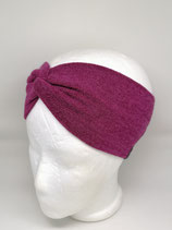 Strickstoff Turbanstirnband dunkelpink