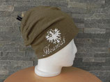 Beanie Hoamat khaki/weiß