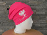 Beanie Hoamat pink/weiß