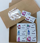 24 Schokotäfelchen Adventskalender 1-24 + Namen