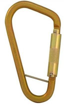 ISC Feuerwehr Stahlkarabiner Twistlock mit PIN KH307TLP1