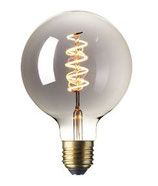 Flex Filament LED Titanium finish, 4 Watt, 240 Volt, E27 "Globe" Lampe, Ø125