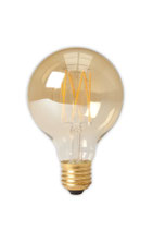 Calex Filament LED Dimmbare "Globe" Lampe, 4 Watt, 2'100 Kelvin,  E27, Ø80