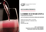 LAMBRUSCO MARATONA - con la Presidente AIS Emilia ANNALISA BARISON
