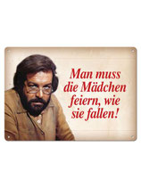 Bud Spencer Blechpostkarte 10,5x14,8cm / 302/B009