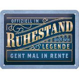 Offiziell im Ruhestand, 30x20cm  /  200080