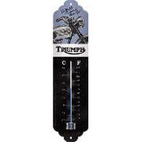 Triumph - Motorcycle blue,   Thermometer  6,5x28cm  /  80344