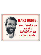 Bud Spencer Blechpostkarte 10,5x14,8cm / 302/B002