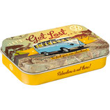 VW Bulli, blau - Let`s Get Lost  MINT BOX  10x2x6cm  /  82109