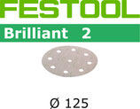 Festool STF-Schleifscheiben Brilliant2 Korn: 040, D125 mm; 50 Stück