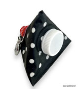 Kaugummi Bag Pyramide ★ black with white dots ★