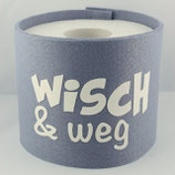 Klopapier-Manchette ★ Wisch & Weg ★ graphit