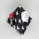 Kaugummi Bag Pyramide ★ black with white stars ★