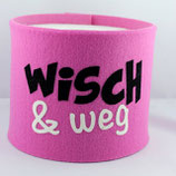 Klopapier-Manchette ★ Wisch & Weg ★ rosa