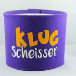 Klopapier-Manchette ★ Klug Scheisser ★ violett
