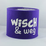 Klopapier-Manchette ★ Wisch & Weg ★ violett