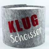 Klopapier-Manchette ★ Klug Scheisser ★ grey