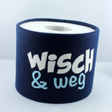 Klopapier-Manchette ★ Wisch & Weg ★ navy