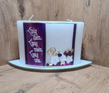 7. Hochzeitskerze Bogen "Lila"