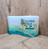 5. Hochzeitskerze Welle "gemeinsamer Weg"