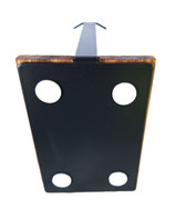 Rehbock-Trophäenständer mit Holzsockel