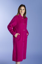 Robe de chambre boutonnée 7/8ème bleu marine en Taille M
