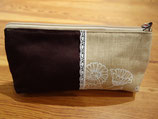 Necessaire oder Etui Täschli, braun