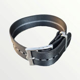 Premium Strap 22mm schwarz / grau / 9658