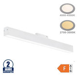 20W LED Leuchte 60cm für 48V Stromschiene R35 Magnetic Line Weiß