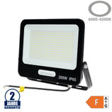200W LED SMD Fluter Professional mit 100cm Kabel Schwarz