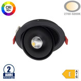 10W LED Einbaustrahler schwenkbar Schwarz CRI90+ CCT