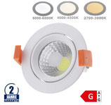 8W LED COB Einbauleuchte Rund Schwenkbar
