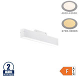 12W LED Leuchte 30cm für 48V Stromschiene R35 Magnetic Line Weiß