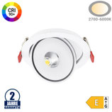 10W LED Einbaustrahler schwenkbar Weiß CRI90+ CCT