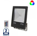 50W LED SMD Fluter City Line Schwarz