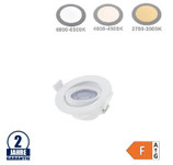 5W LED Einbauleuchte Rund, Schwenkbar, Weiß