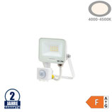 10W LED SMD Fluter weißes Gehäuse mit Bewegungsmelder