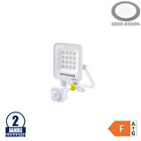 10W LED SMD Fluter weißes Gehäuse mit Bewegungsmelder