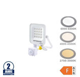 10W LED SMD Fluter weißes Gehäuse mit Bewegungsmelder
