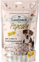 Popcorn mit Leber und Grünlippmuschel 100g von LandSnack