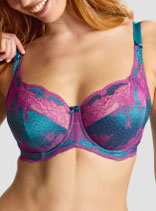 clara in teal/magenta