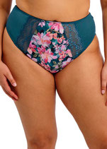 Teal Floral High Leg Brief