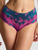 clara full brief in teal/magenta