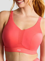 ultra perform non-padded sports bra in grapefruit