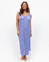 *sale* Nora Rose Long Nightdress in Lilac