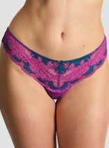 clara thong in teal/magenta