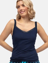 *SALE* Marina Strappy Top with Hidden Shelf in Navy